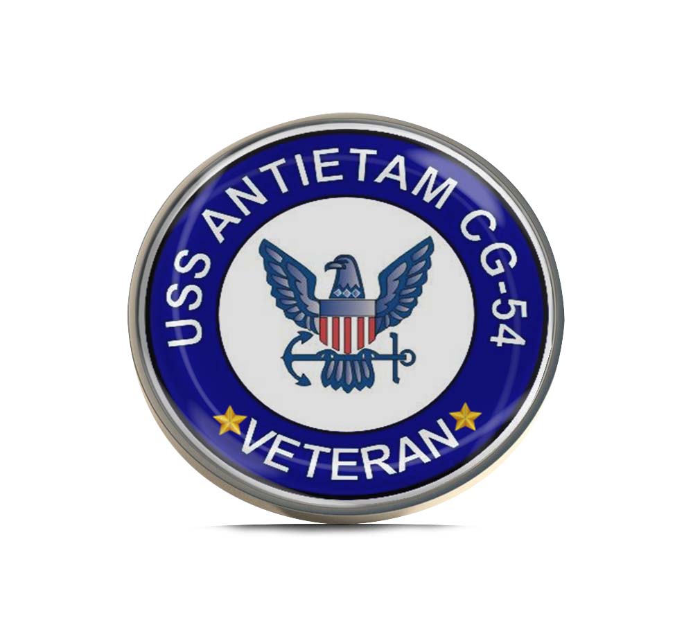USS Antietam CG-54 Veteran Limited Edition Lapel Pin Exclusive Metal Brooch Badge Accessories For Backpack, Clothes, Hats | Cute Gifts and Collectibles