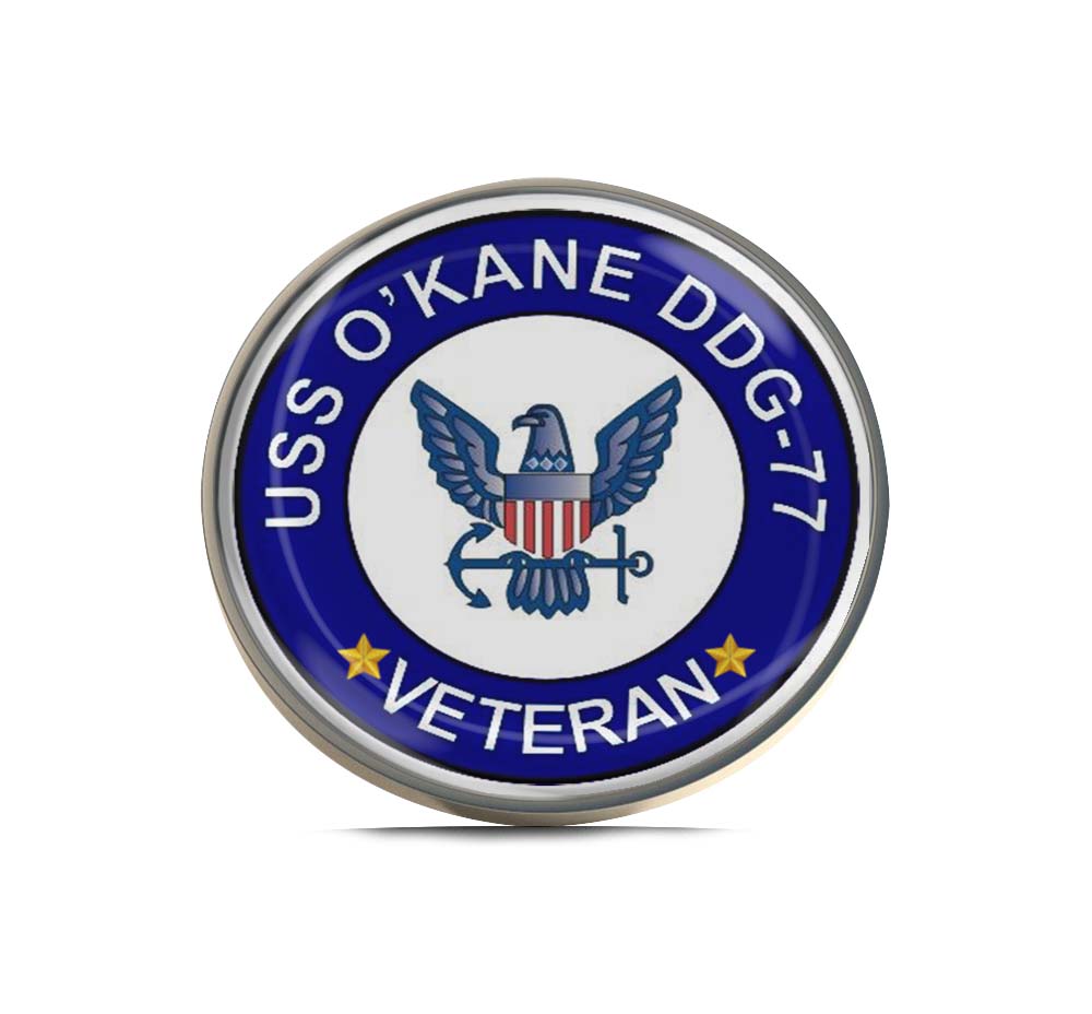 USS O'Kane DDG-77 Veteran Limited Edition Lapel Pin Exclusive Metal Brooch Badge Accessories For Backpack, Clothes, Hats | Cute Gifts and Collectibles
