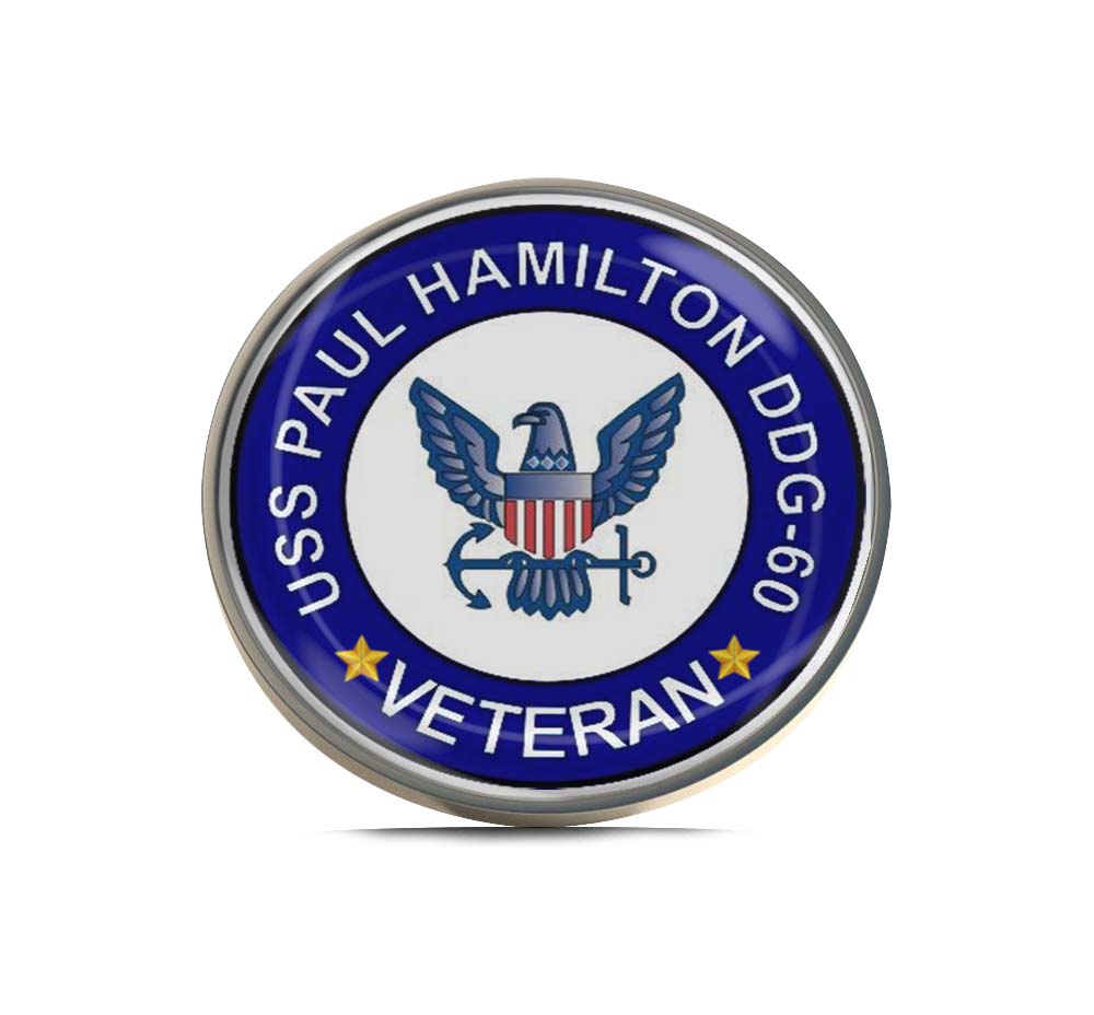 USS Paul Hamilton DDG-60 Veteran Limited Edition Lapel Pin Exclusive Metal Brooch Badge Accessories For Backpack, Clothes, Hats | Cute Gifts and Collectibles