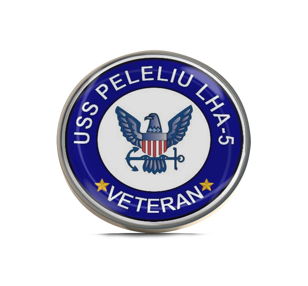 USS Peleliu LHA-5 Veteran Limited Edition Lapel Pin Exclusive Metal Brooch Badge Accessories For Backpack, Clothes, Hats | Cute Gifts and Collectibles