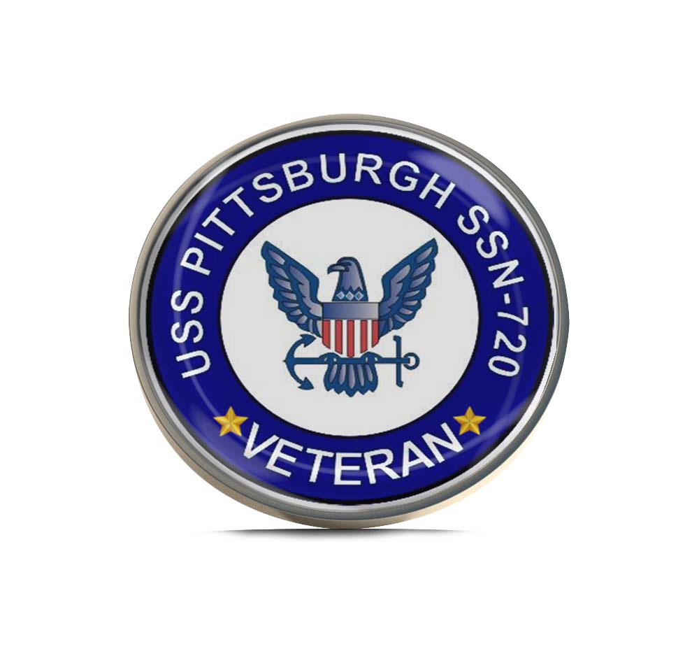 USS Pittsburgh SSN-720 Veteran Limited Edition Lapel Pin Exclusive Metal Brooch Badge Accessories For Backpack, Clothes, Hats | Cute Gifts and Collectibles