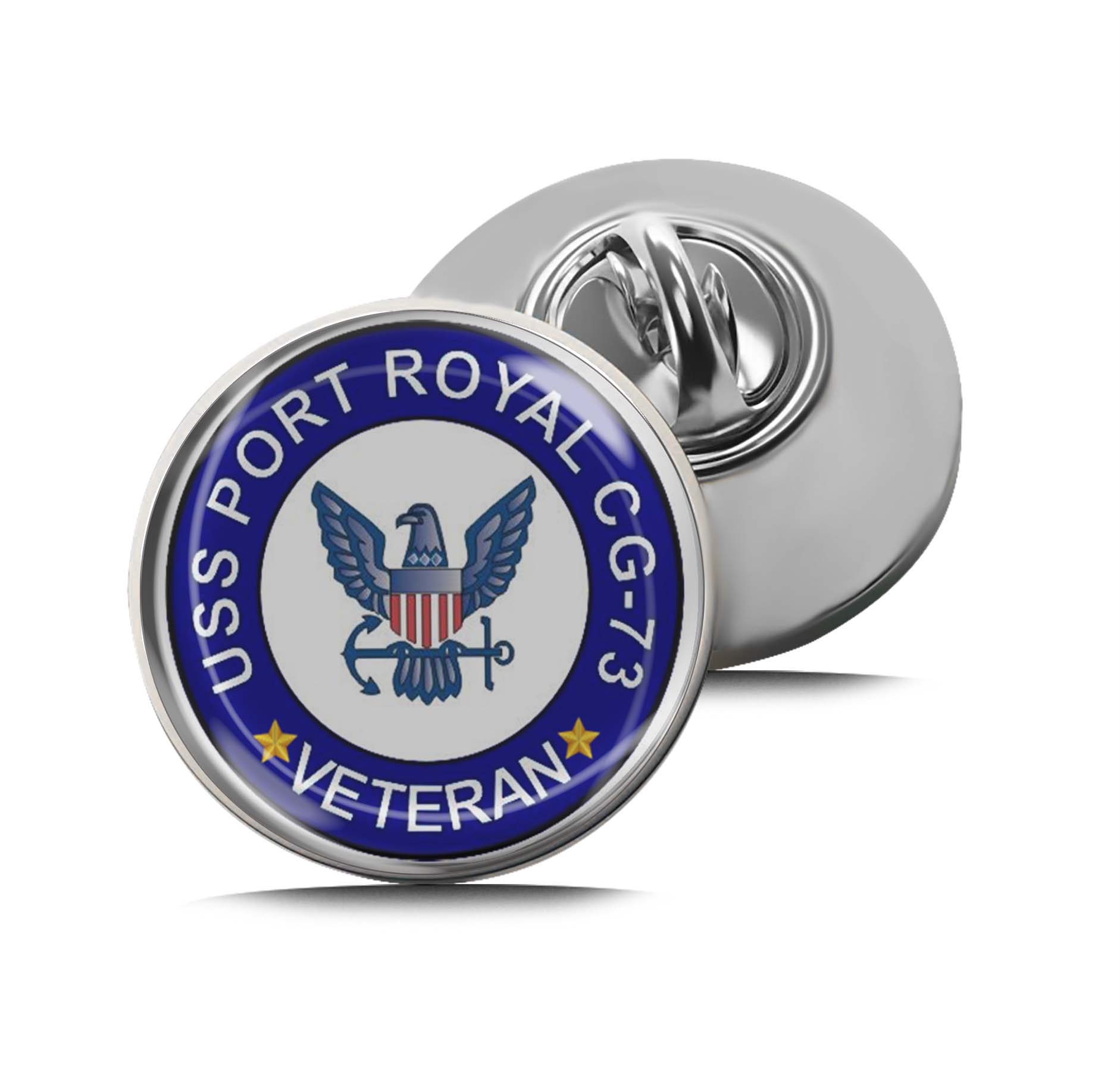 USS Port Royal CG-73 Veteran Limited Edition Lapel Pin Exclusive Metal Brooch Badge Accessories For Backpack, Clothes, Hats | Cute Gifts and Collectibles