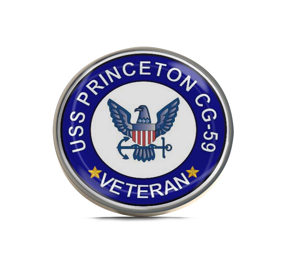 USS Princeton CG-59 Veteran Limited Edition Lapel Pin Exclusive Metal Brooch Badge Accessories For Backpack, Clothes, Hats | Cute Gifts and Collectibles