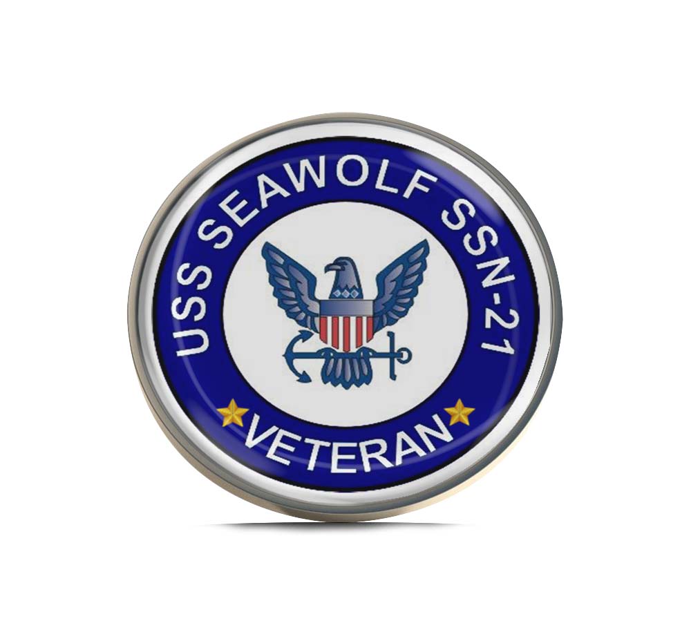 USS Seawolf SSN-21 Veteran Limited Edition Lapel Pin Exclusive Metal Brooch Badge Accessories For Backpack, Clothes, Hats | Cute Gifts and Collectibles