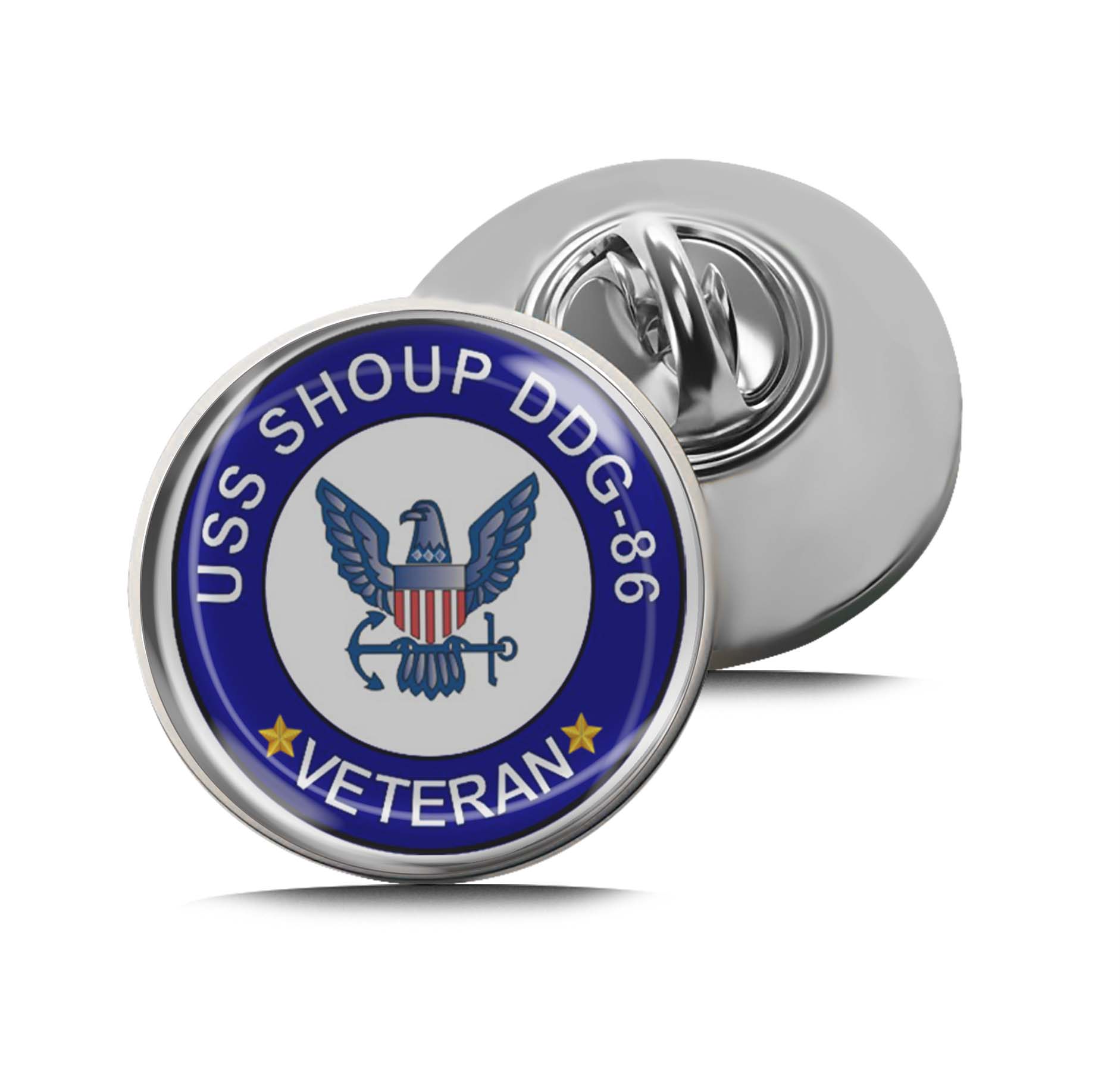 USS Shoup DDG-86 Veteran Limited Edition Lapel Pin Exclusive Metal Brooch Badge Accessories For Backpack, Clothes, Hats | Cute Gifts and Collectibles