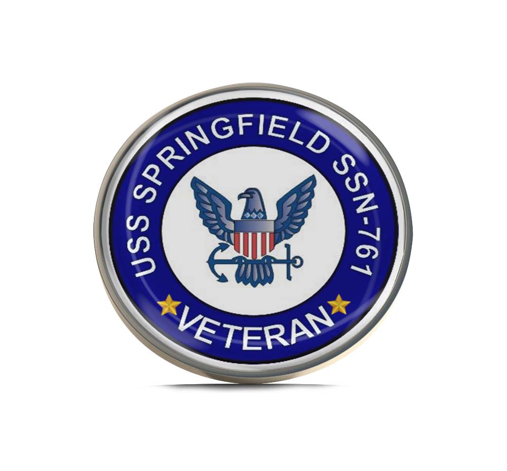 USS Springfield SSN-761 Veteran Limited Edition Lapel Pin Exclusive Metal Brooch Badge Accessories For Backpack, Clothes, Hats | Cute Gifts and Collectibles