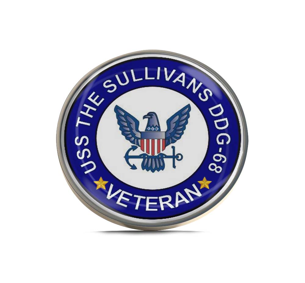 USS The Sullivans DDG-68 Veteran Limited Edition Lapel Pin Exclusive Metal Brooch Badge Accessories For Backpack, Clothes, Hats | Cute Gifts and Collectibles