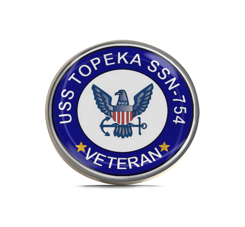 USS Topeka SSN-754 Veteran Limited Edition Lapel Pin Exclusive Metal Brooch Badge Accessories For Backpack, Clothes, Hats | Cute Gifts and Collectibles