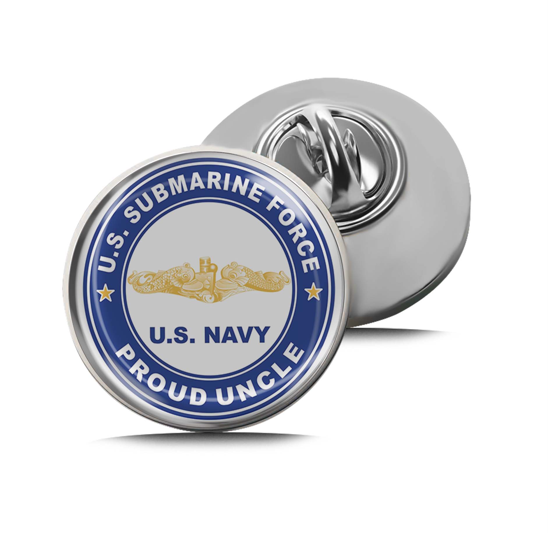 US Submarine Force Proud Uncle Gold Dolphins Limited Edition Lapel Pin Exclusive Metal Brooch Badge Accessories For Backpack, Clothes, Hats | Cute Gifts and Collectibles