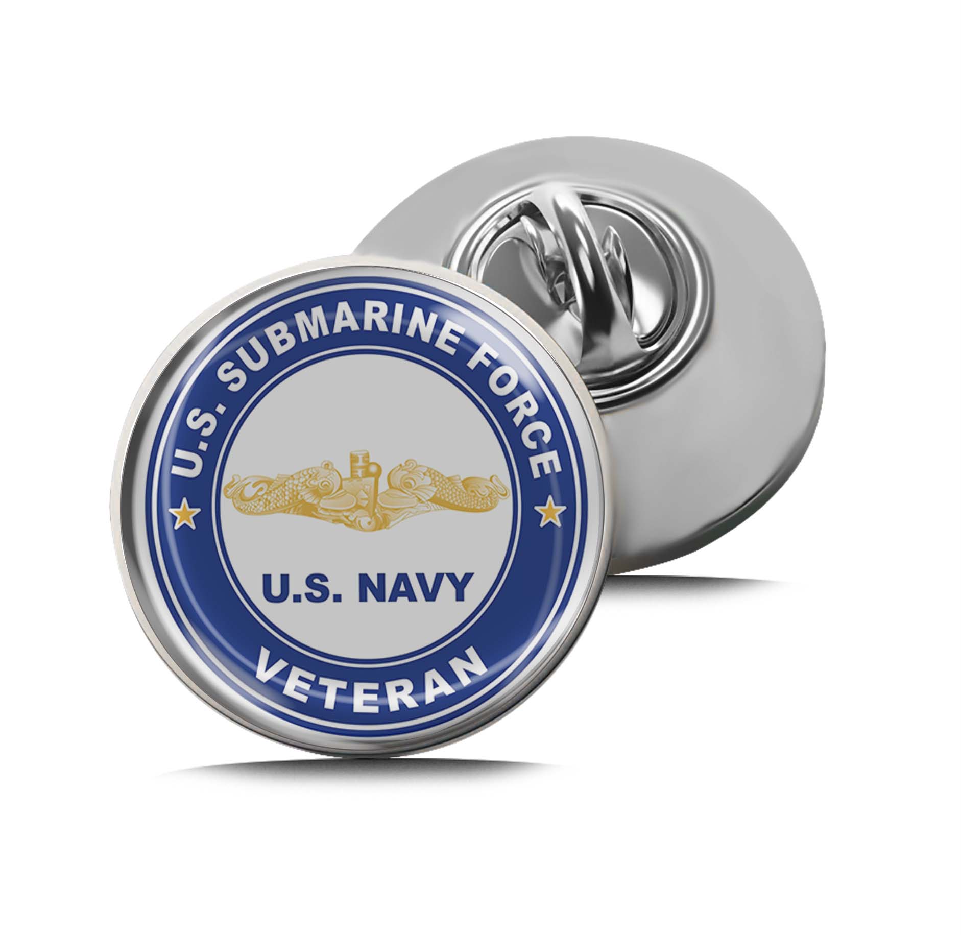 US Submarine Force Veteran Gold Dolphins Limited Edition Lapel Pin Exclusive Metal Brooch Badge Accessories For Backpack, Clothes, Hats | Cute Gifts and Collectibles
