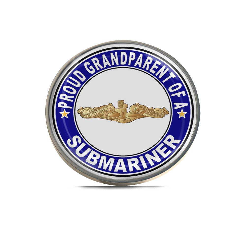 Proud GrandParent of a Submariner Gold Dolphins Limited Edition Lapel Pin Exclusive Metal Brooch Badge Accessories For Backpack, Clothes, Hats | Cute Gifts and Collectibles