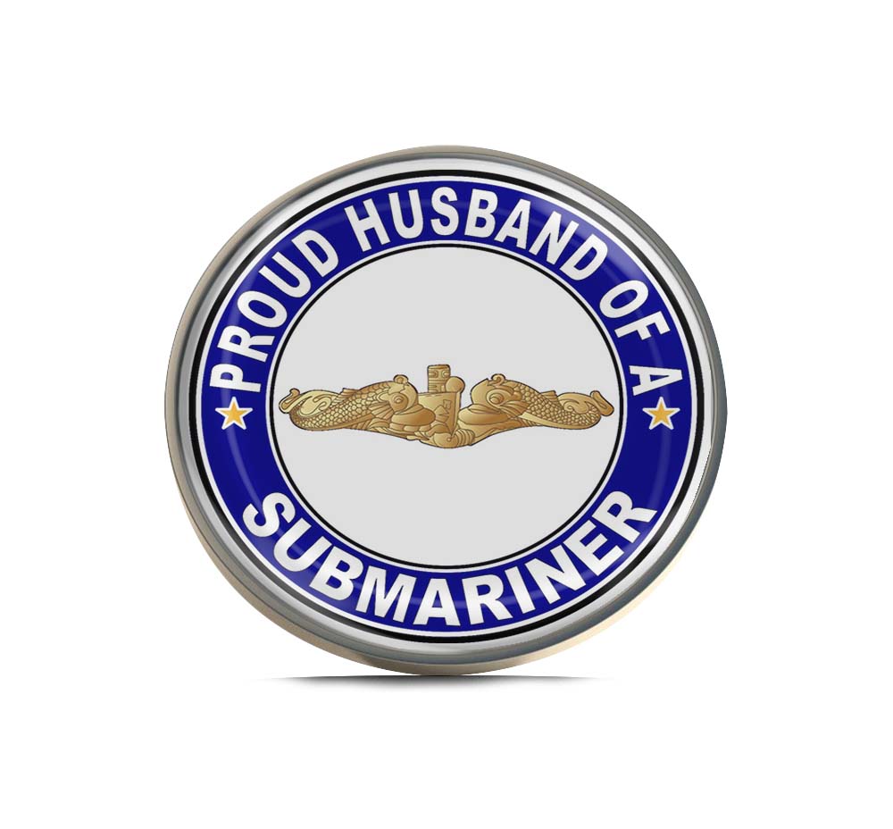 Proud Husband of a Submariner Gold Dolphins Limited Edition Lapel Pin Exclusive Metal Brooch Badge Accessories For Backpack, Clothes, Hats | Cute Gifts and Collectibles