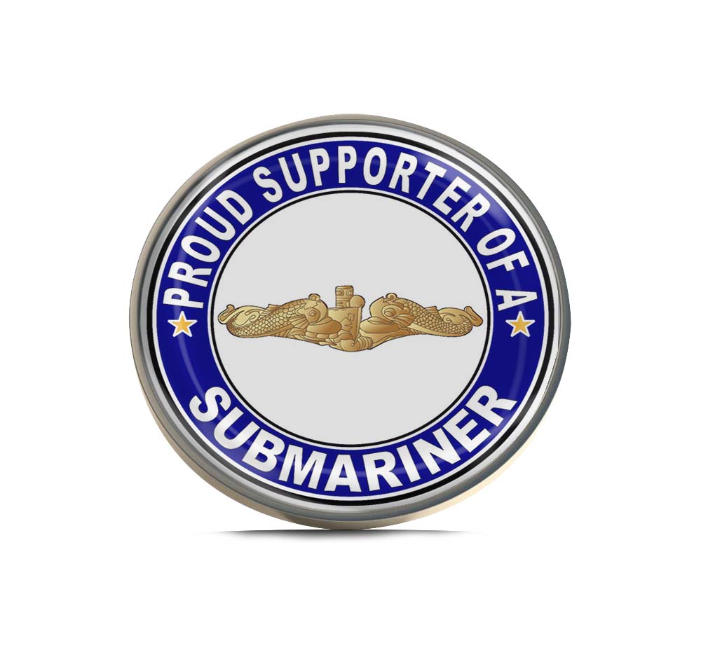 Proud Supporter of a Submariner Gold Dolphins Limited Edition Lapel Pin Exclusive Metal Brooch Badge Accessories For Backpack, Clothes, Hats | Cute Gifts and Collectibles