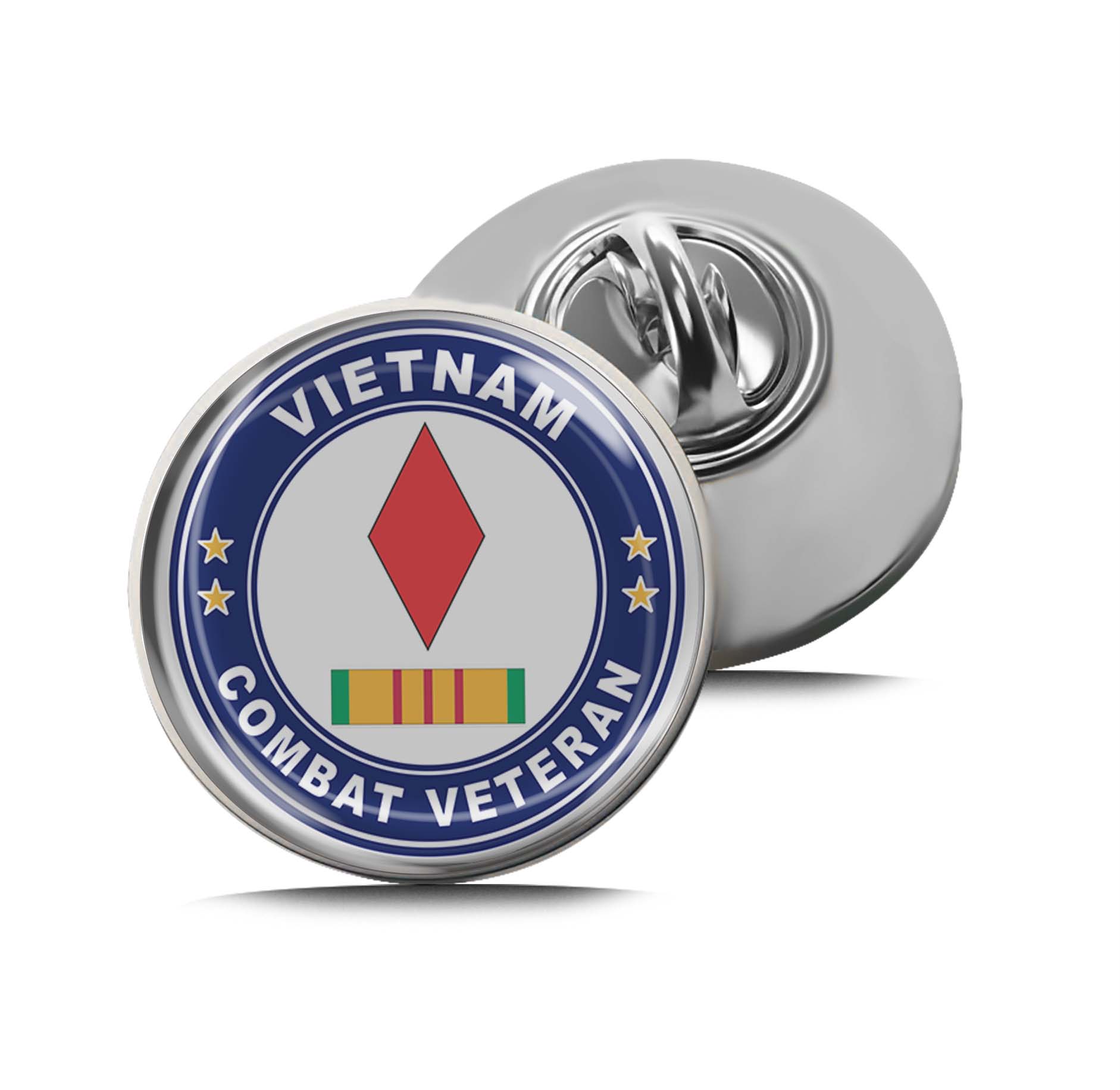 5th Infantry Division Vietnam Combat Veteran Limited Edition Lapel Pin Exclusive Metal Brooch Badge Accessories For Backpack, Clothes, Hats | Cute Gifts and Collectibles