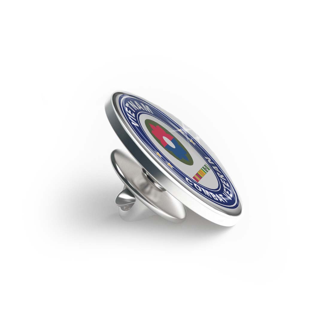 9th Infantry Division Vietnam Combat Veteran Limited Edition Lapel Pin Exclusive Metal Brooch Badge Accessories For Backpack, Clothes, Hats | Cute Gifts and Collectibles