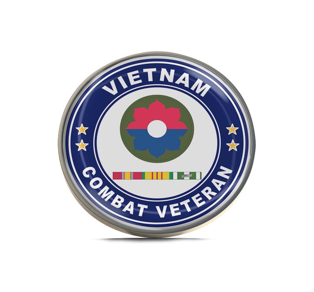 9th Infantry Division Vietnam Combat Veteran Limited Edition Lapel Pin Exclusive Metal Brooch Badge Accessories For Backpack, Clothes, Hats | Cute Gifts and Collectibles