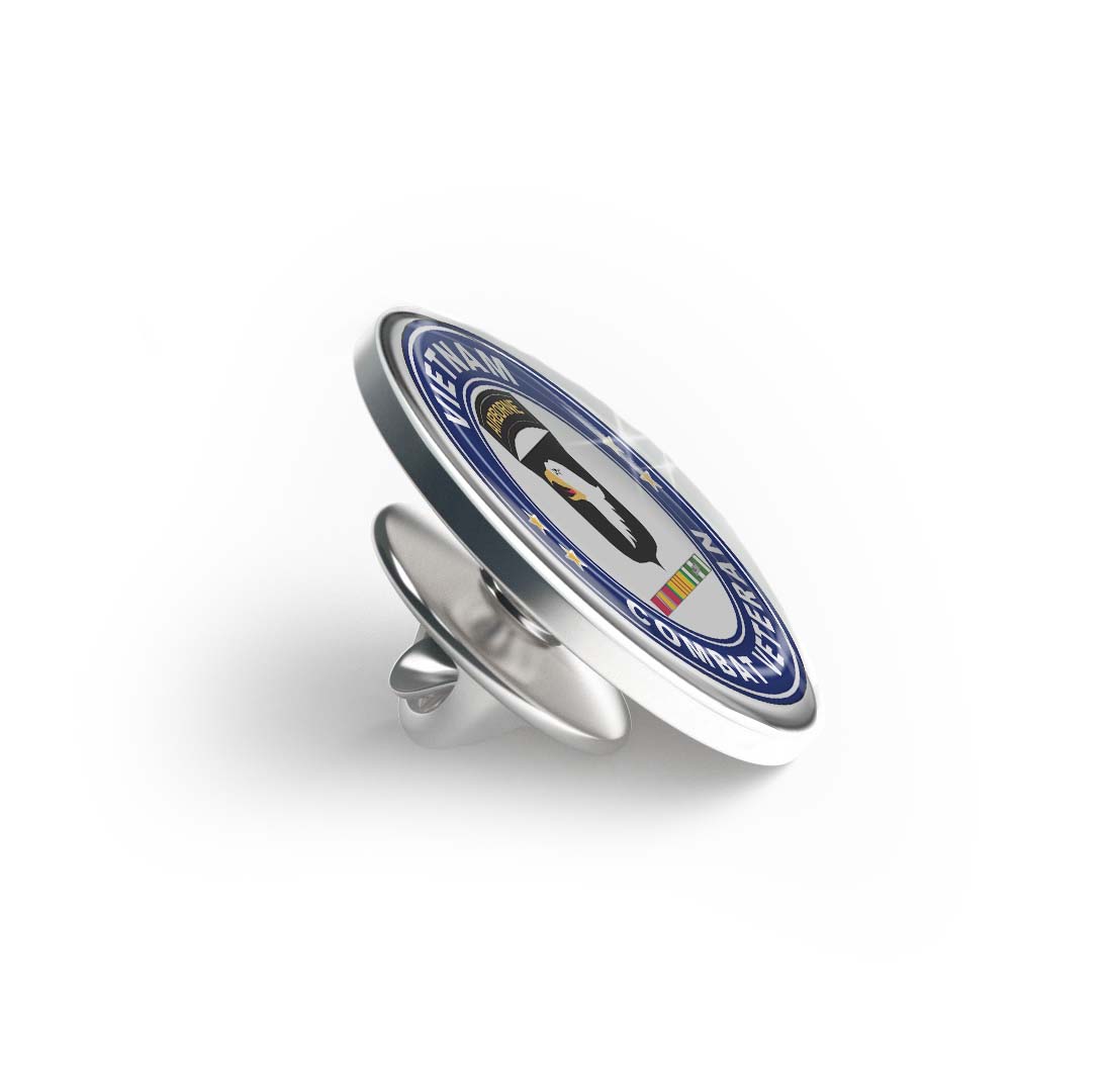 101st Airborne Division Vietnam Service Combat Veteran Limited Edition Lapel Pin Exclusive Metal Brooch Badge Accessories For Backpack, Clothes, Hats | Cute Gifts and Collectibles