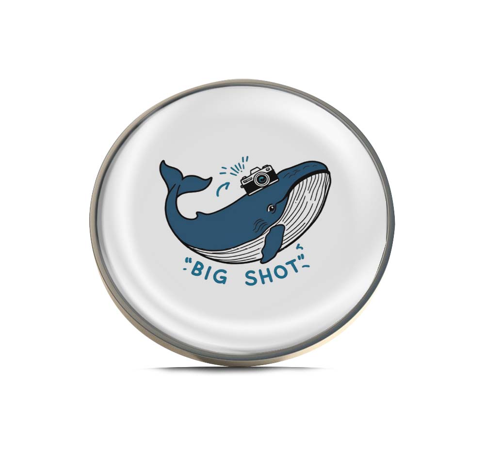 Big Shot Whale Limited Edition Lapel Pin Exclusive Metal Brooch Badge Accessories For Backpack, Clothes, Hats | Cute Gifts and Collectibles