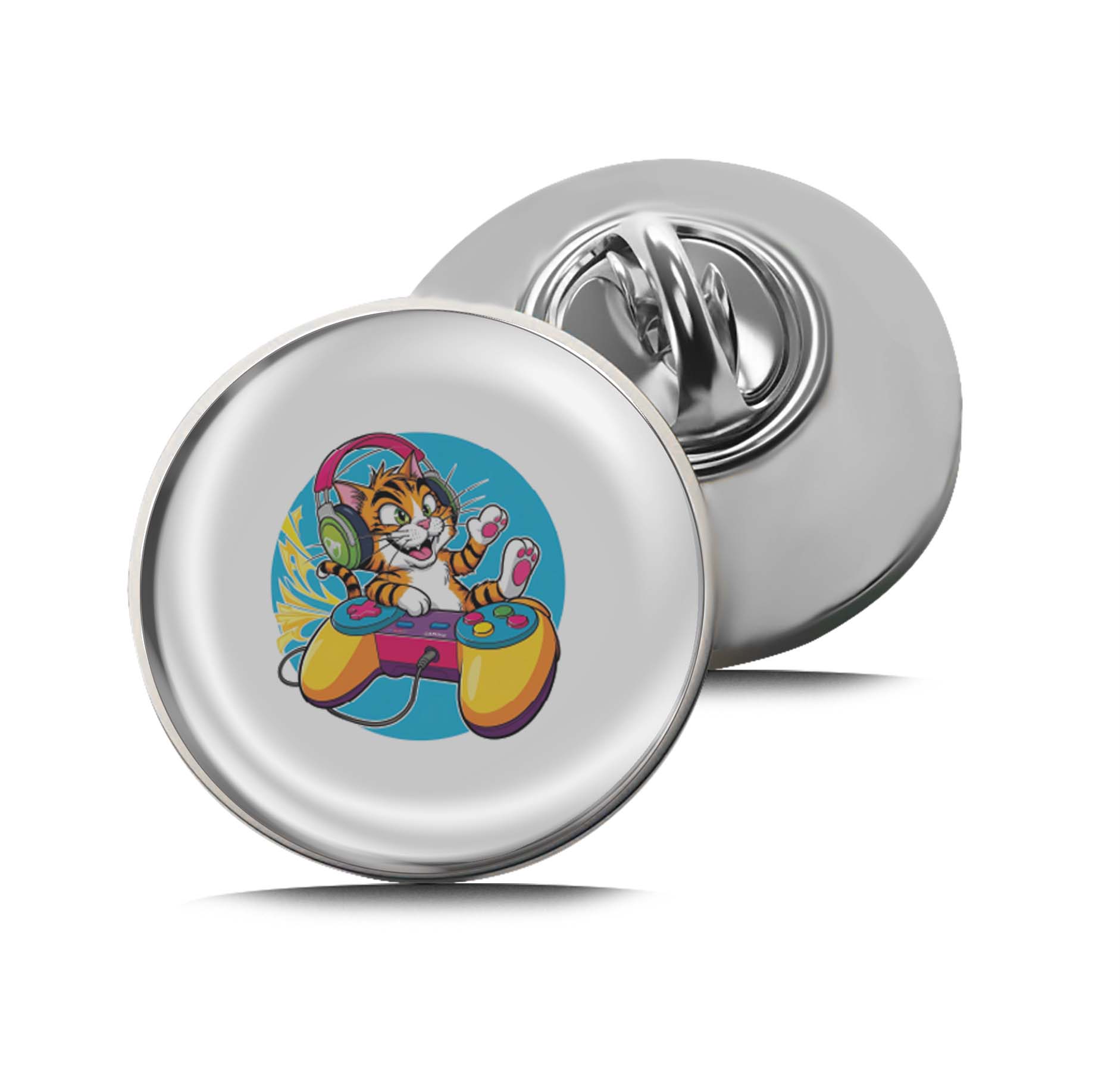 Gamer Cat Limited Edition Lapel Pin Exclusive Metal Brooch Badge Accessories For Backpack, Clothes, Hats | Cute Gifts and Collectibles