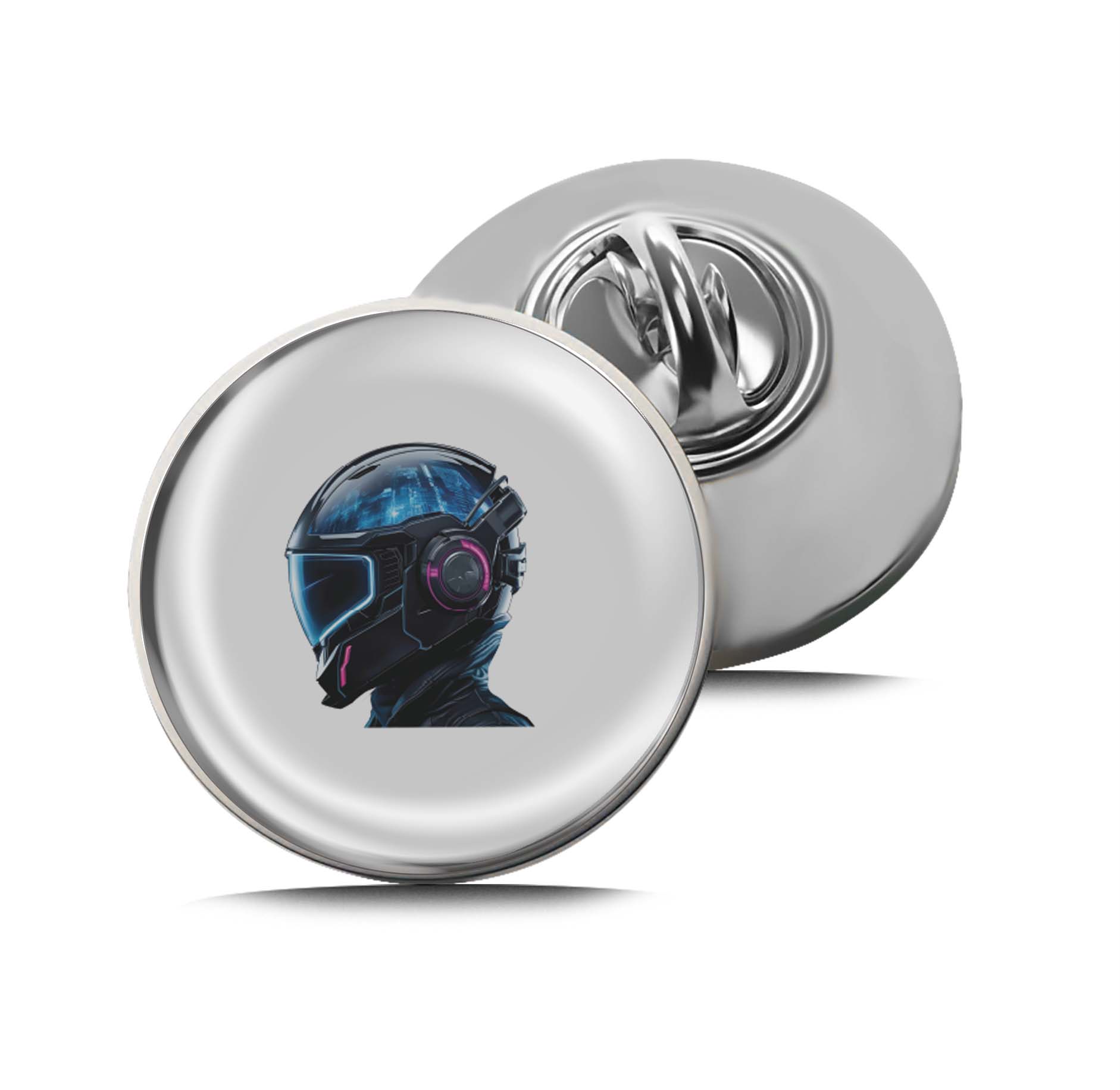 Cyberpunk Helmet Limited Edition Lapel Pin Exclusive Metal Brooch Badge Accessories For Backpack, Clothes, Hats | Cute Gifts and Collectibles