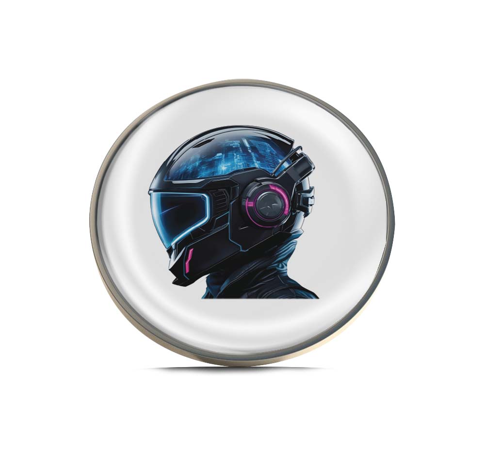Cyberpunk Helmet Limited Edition Lapel Pin Exclusive Metal Brooch Badge Accessories For Backpack, Clothes, Hats | Cute Gifts and Collectibles