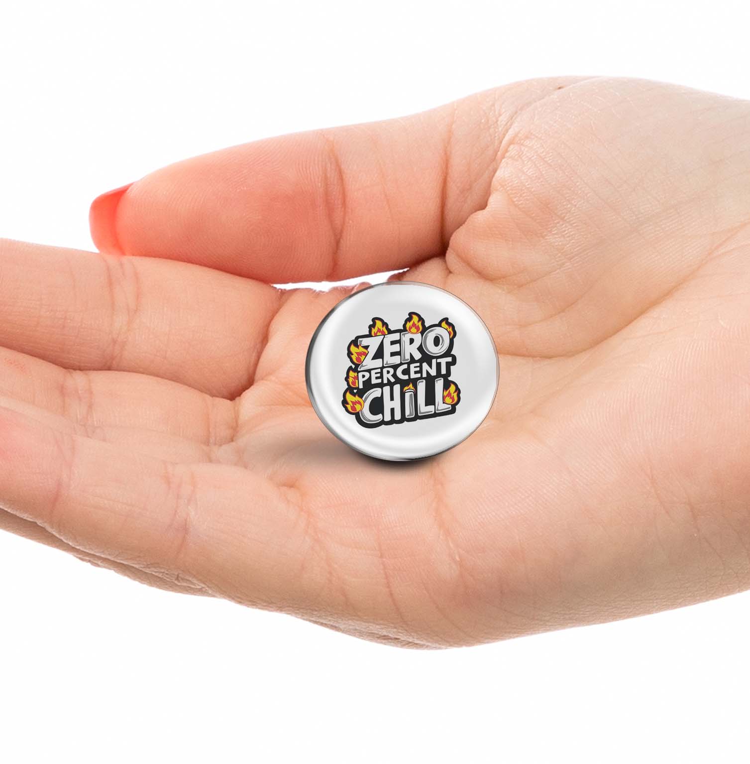 Zero Percent Chill Limited Edition Lapel Pin Exclusive Metal Brooch Badge Accessories For Backpack, Clothes, Hats | Cute Gifts and Collectibles