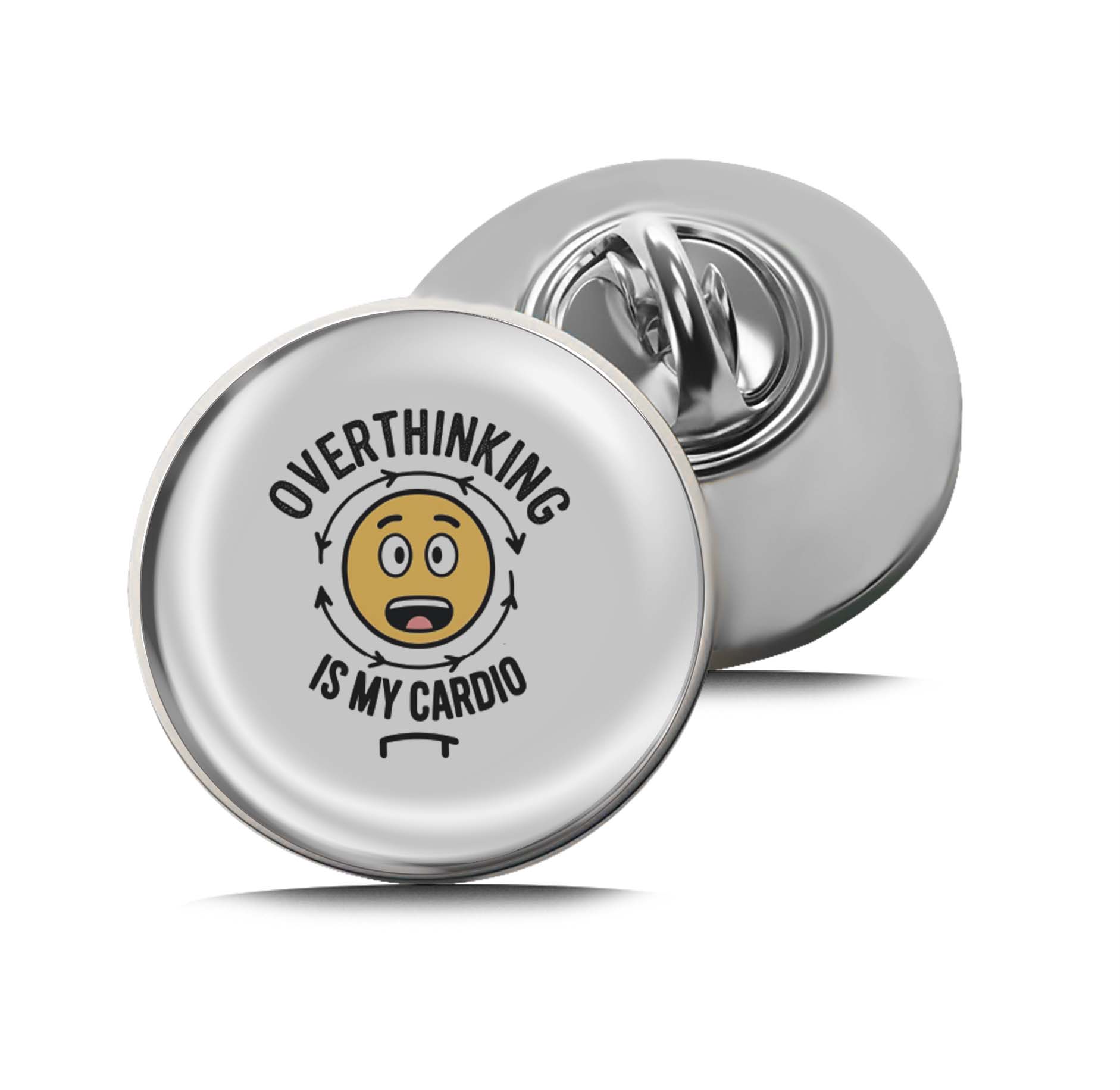 Overthinking Is My Cardio Limited Edition Lapel Pin Exclusive Metal Brooch Badge Accessories For Backpack, Clothes, Hats | Cute Gifts and Collectibles
