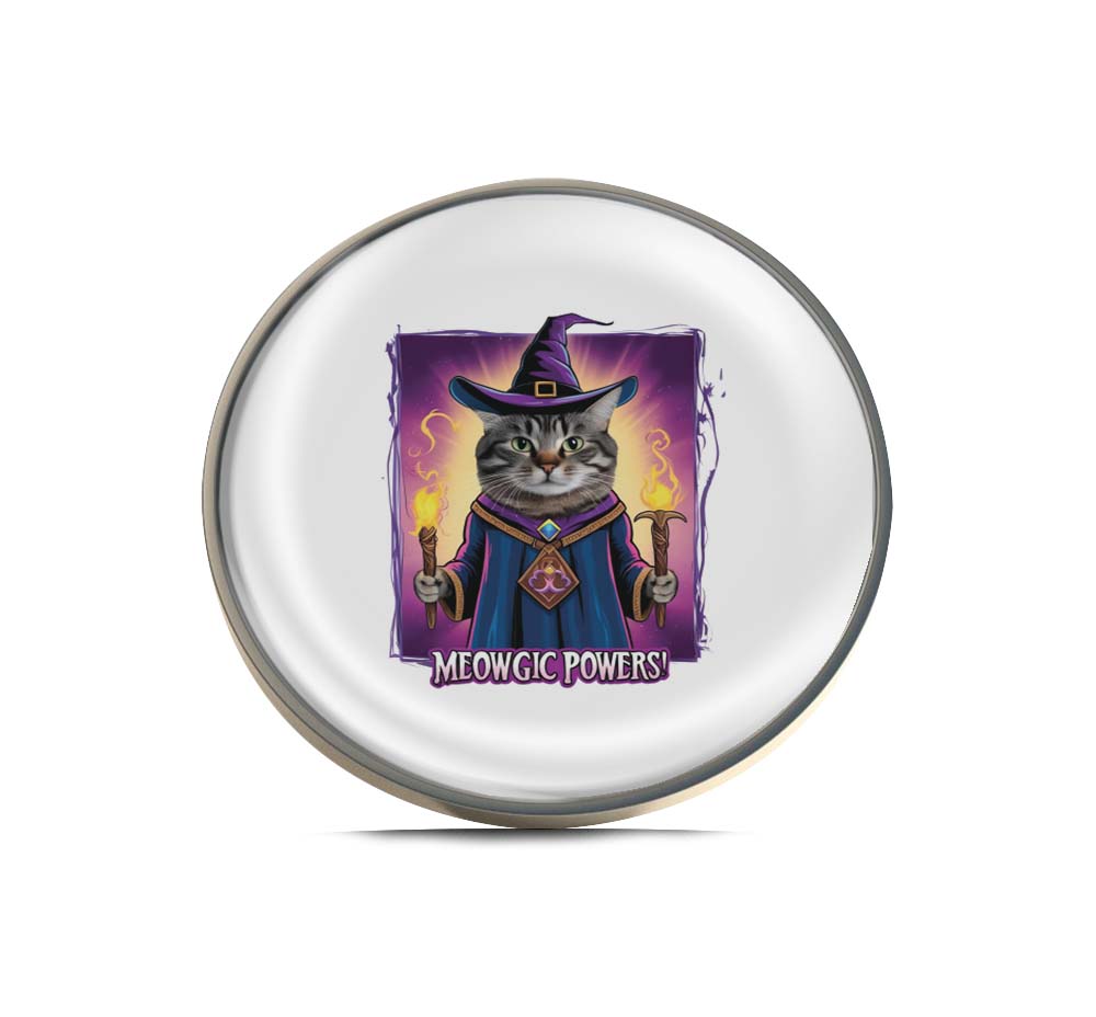 Meowgic Powers Limited Edition Lapel Pin Exclusive Metal Brooch Badge Accessories For Backpack, Clothes, Hats | Cute Gifts and Collectibles