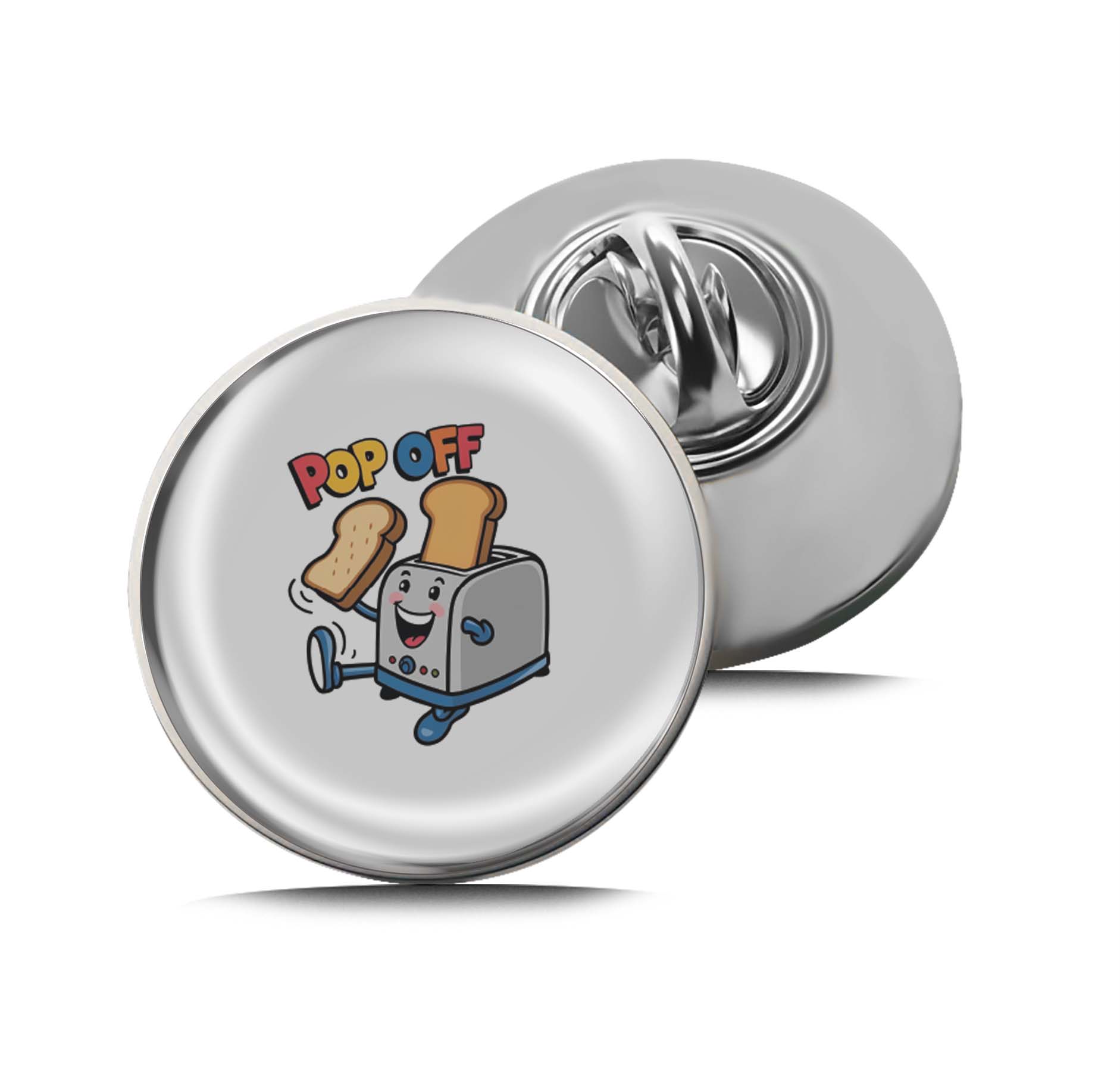 Pop Off Toaster Limited Edition Lapel Pin Exclusive Metal Brooch Badge Accessories For Backpack, Clothes, Hats | Cute Gifts and Collectibles