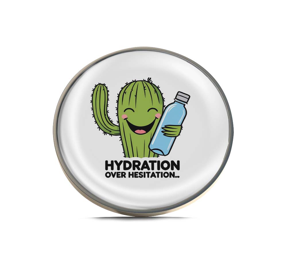 Hydrated Cactus Limited Edition Lapel Pin Exclusive Metal Brooch Badge Accessories For Backpack, Clothes, Hats | Cute Gifts and Collectibles