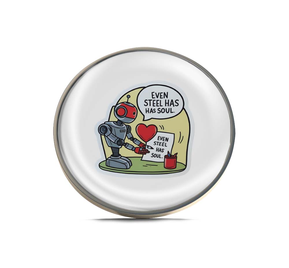Steel Soul Robot Limited Edition Lapel Pin Exclusive Metal Brooch Badge Accessories For Backpack, Clothes, Hats | Cute Gifts and Collectibles