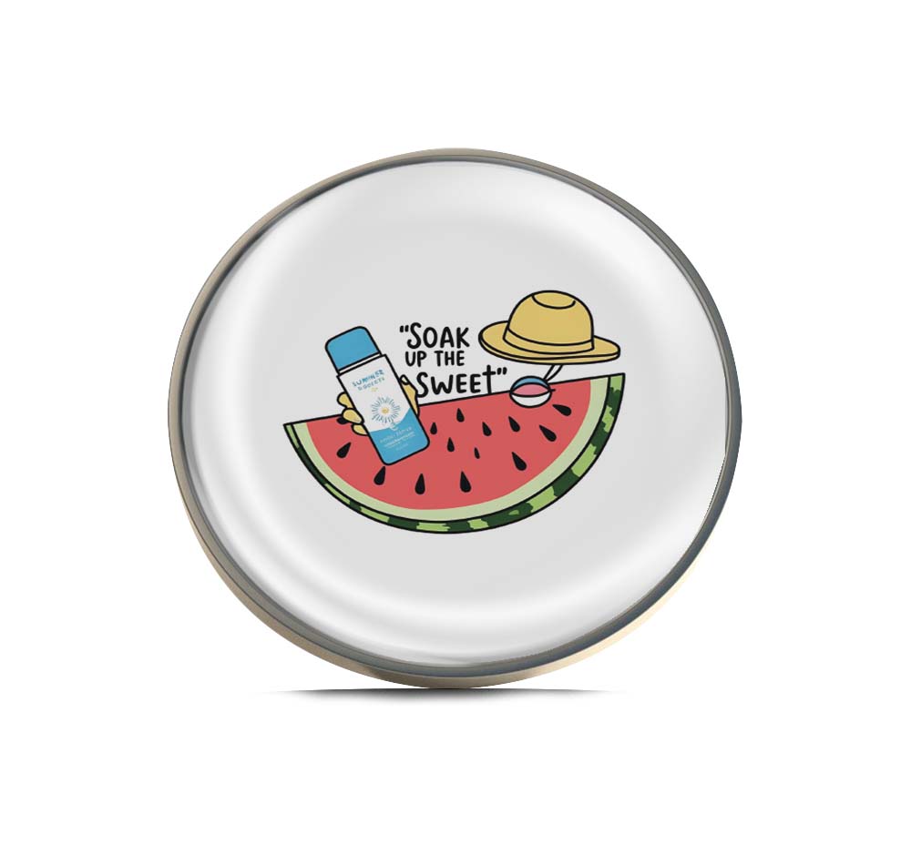 Soak Up the Sweet Summer Limited Edition Lapel Pin Exclusive Metal Brooch Badge Accessories For Backpack, Clothes, Hats | Cute Gifts and Collectibles