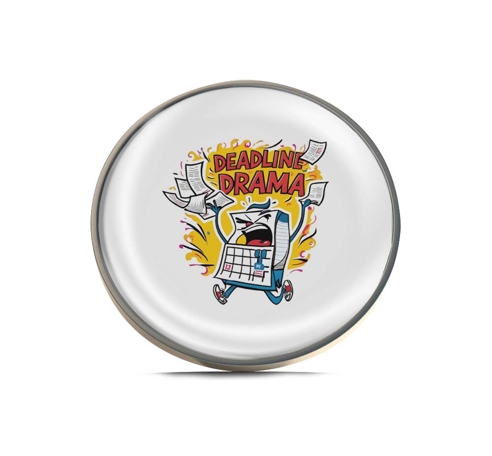 Deadline Drama Limited Edition Lapel Pin Exclusive Metal Brooch Badge Accessories For Backpack, Clothes, Hats | Cute Gifts and Collectibles