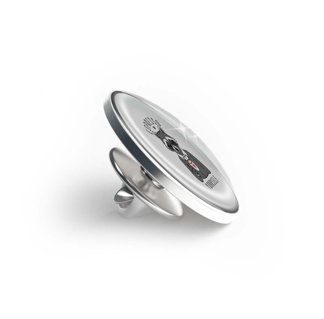 Espresso Yourself Raccoon Limited Edition Lapel Pin Exclusive Metal Brooch Badge Accessories For Backpack, Clothes, Hats | Cute Gifts and Collectibles