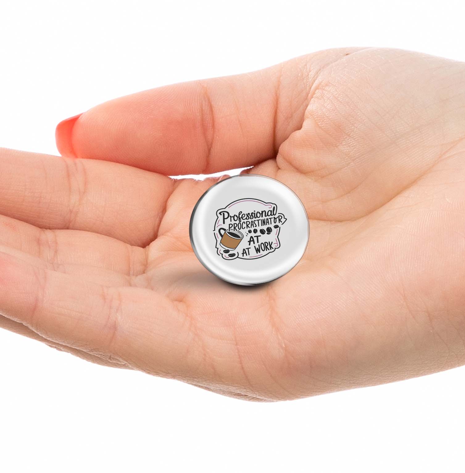 Professional Procrastinator at work Limited Edition Lapel Pin Exclusive Metal Brooch Badge Accessories For Backpack, Clothes, Hats | Cute Gifts and Collectibles