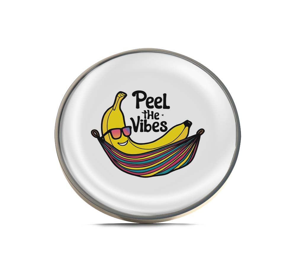 Peel the Vibes funny Banana Limited Edition Lapel Pin Exclusive Metal Brooch Badge Accessories For Backpack, Clothes, Hats | Cute Gifts and Collectibles