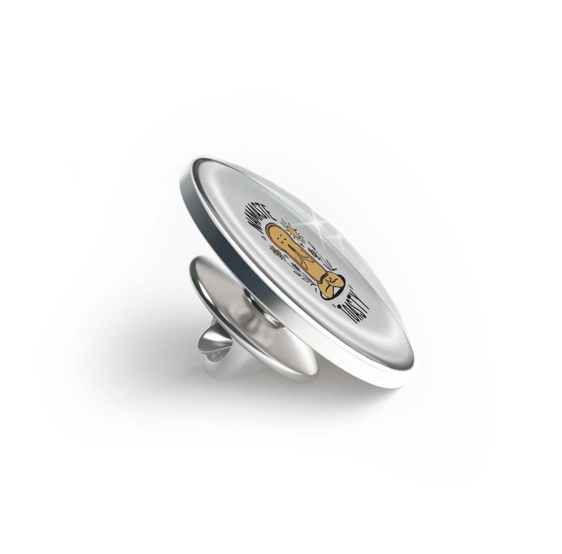 Namaste Toasty Limited Edition Lapel Pin Exclusive Metal Brooch Badge Accessories For Backpack, Clothes, Hats | Cute Gifts and Collectibles