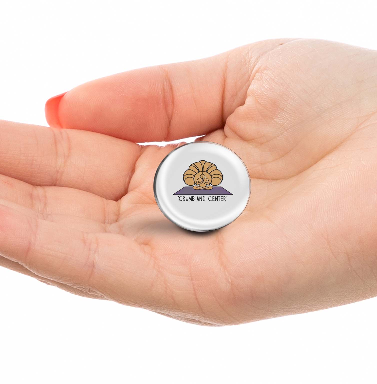 Crumb and Center Yoga Limited Edition Lapel Pin Exclusive Metal Brooch Badge Accessories For Backpack, Clothes, Hats | Cute Gifts and Collectibles