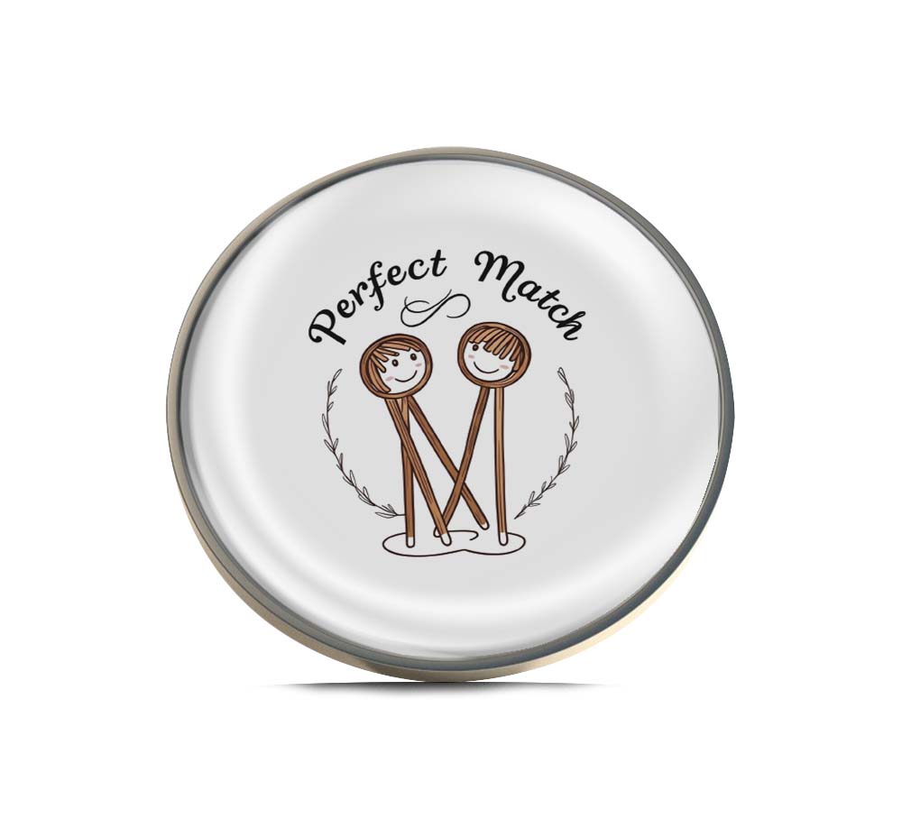 Perfect Match Limited Edition Lapel Pin Exclusive Metal Brooch Badge Accessories For Backpack, Clothes, Hats | Cute Gifts and Collectibles