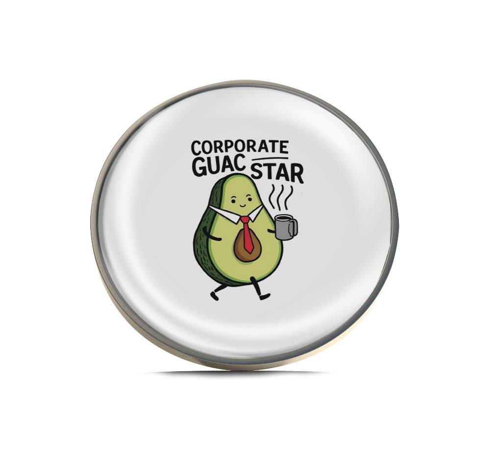 Corporate Guac Star, Avocado Limited Edition Lapel Pin Exclusive Metal Brooch Badge Accessories For Backpack, Clothes, Hats | Cute Gifts and Collectibles