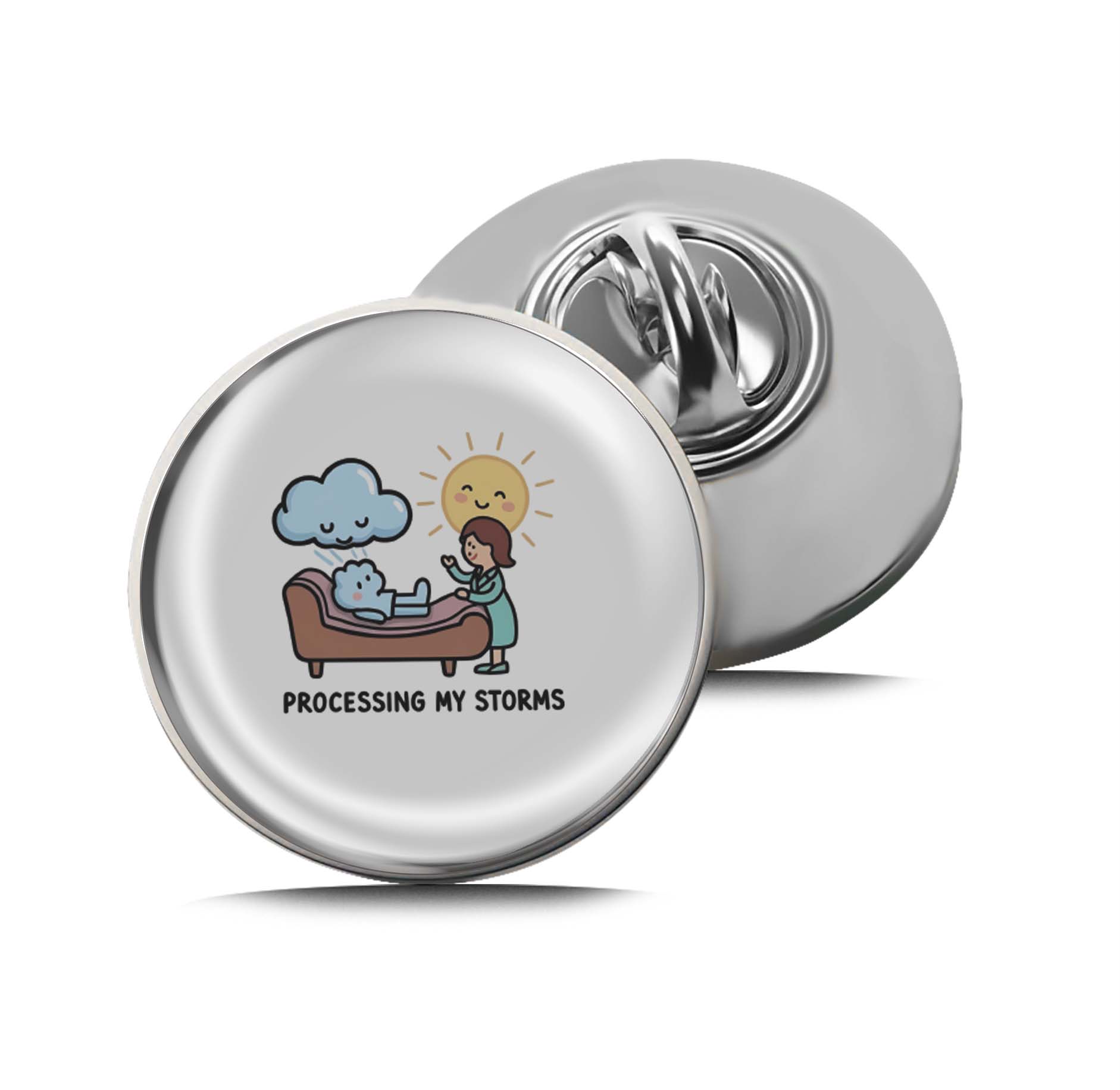 processing my storms Limited Edition Lapel Pin Exclusive Metal Brooch Badge Accessories For Backpack, Clothes, Hats | Cute Gifts and Collectibles