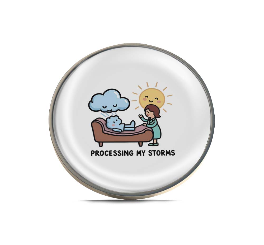 processing my storms Limited Edition Lapel Pin Exclusive Metal Brooch Badge Accessories For Backpack, Clothes, Hats | Cute Gifts and Collectibles