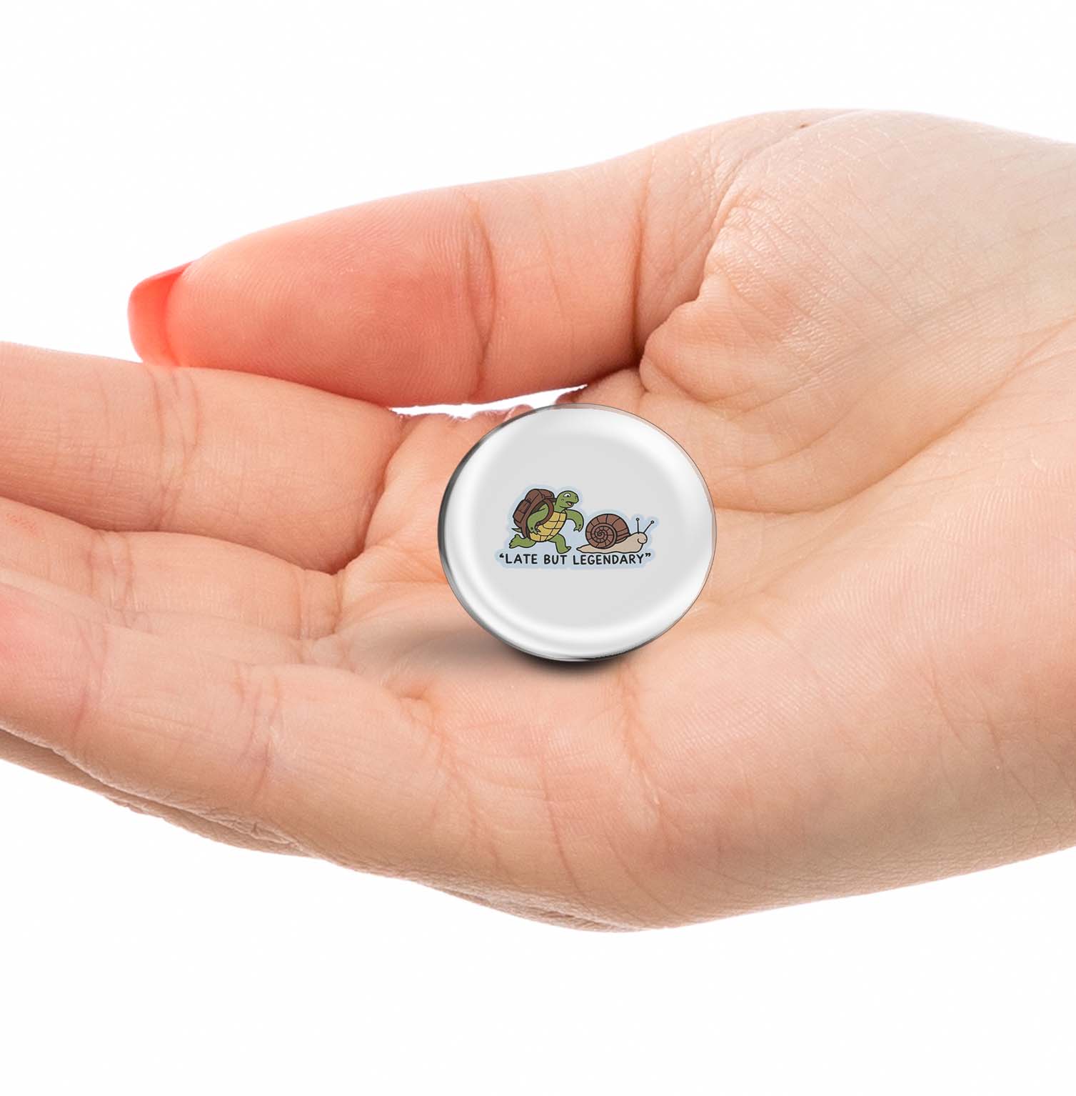 Late But Legendary Limited Edition Lapel Pin Exclusive Metal Brooch Badge Accessories For Backpack, Clothes, Hats | Cute Gifts and Collectibles