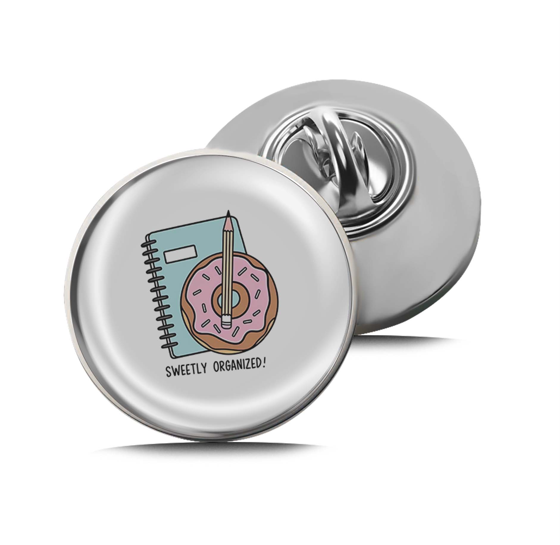 Donut & Notebook Combo Limited Edition Lapel Pin Exclusive Metal Brooch Badge Accessories For Backpack, Clothes, Hats | Cute Gifts and Collectibles