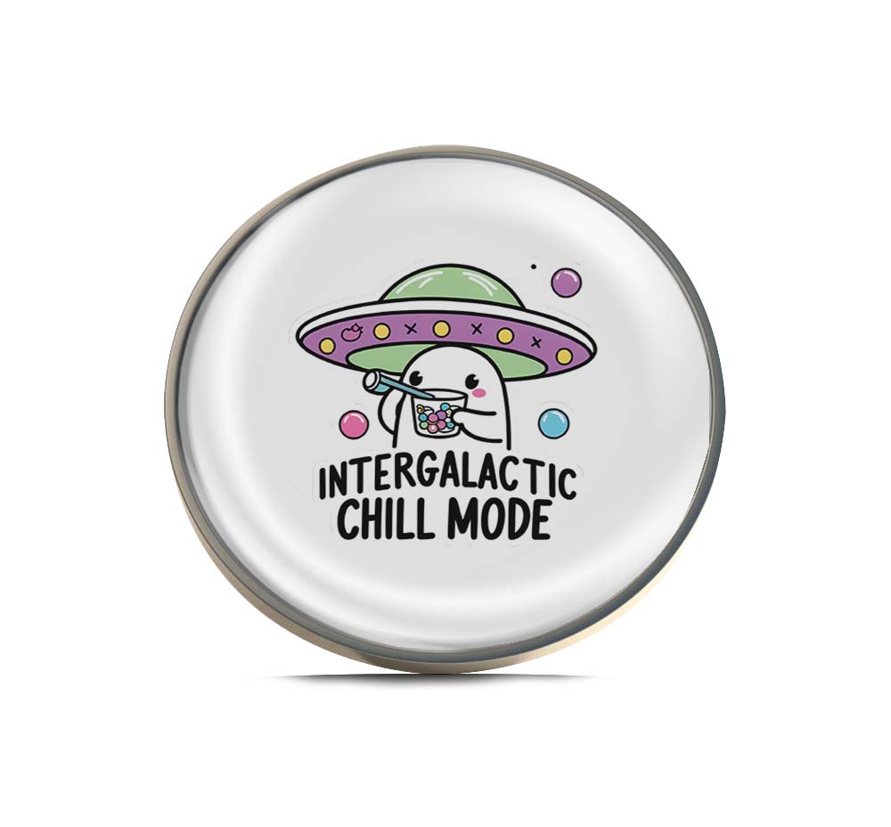 Intergalactic Chill Mode Limited Edition Lapel Pin Exclusive Metal Brooch Badge Accessories For Backpack, Clothes, Hats | Cute Gifts and Collectibles