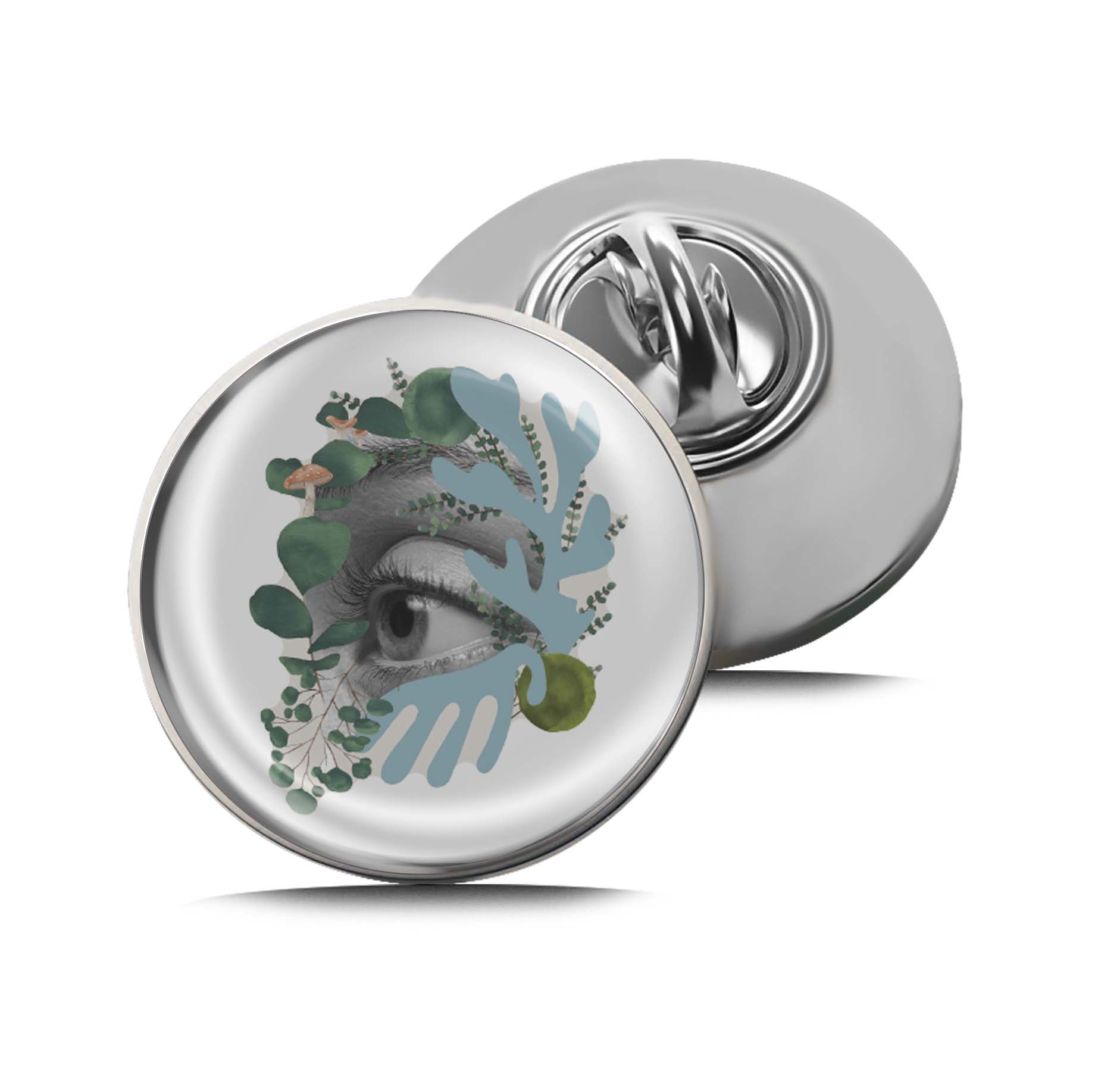 Sight sense and plants collage Limited Edition Lapel Pin Exclusive Metal Brooch Badge Accessories For Backpack, Clothes, Hats | Cute Gifts and Collectibles