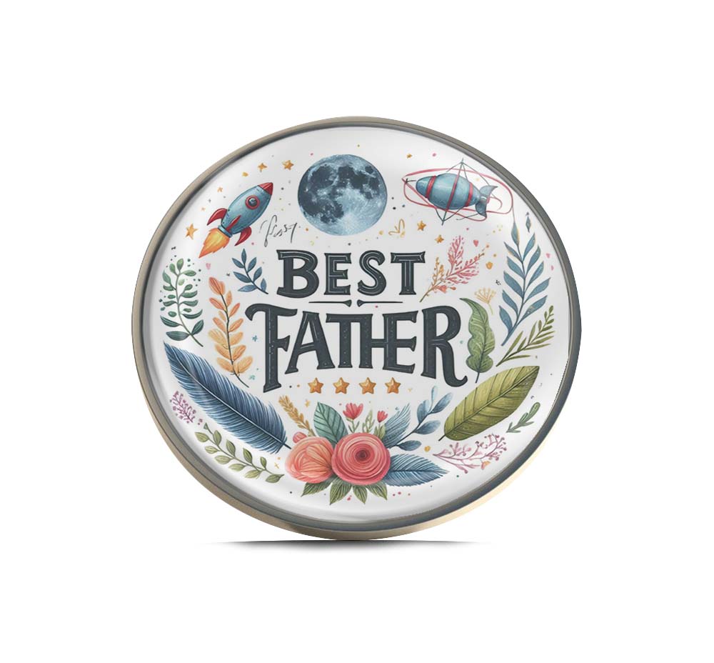 Best Father Limited Edition Lapel Pin Exclusive Metal Brooch Badge Accessories For Backpack, Clothes, Hats | Cute Gifts and Collectibles