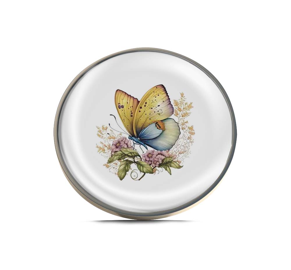 Yellow Butterfly Watercolor Limited Edition Lapel Pin Exclusive Metal Brooch Badge Accessories For Backpack, Clothes, Hats | Cute Gifts and Collectibles