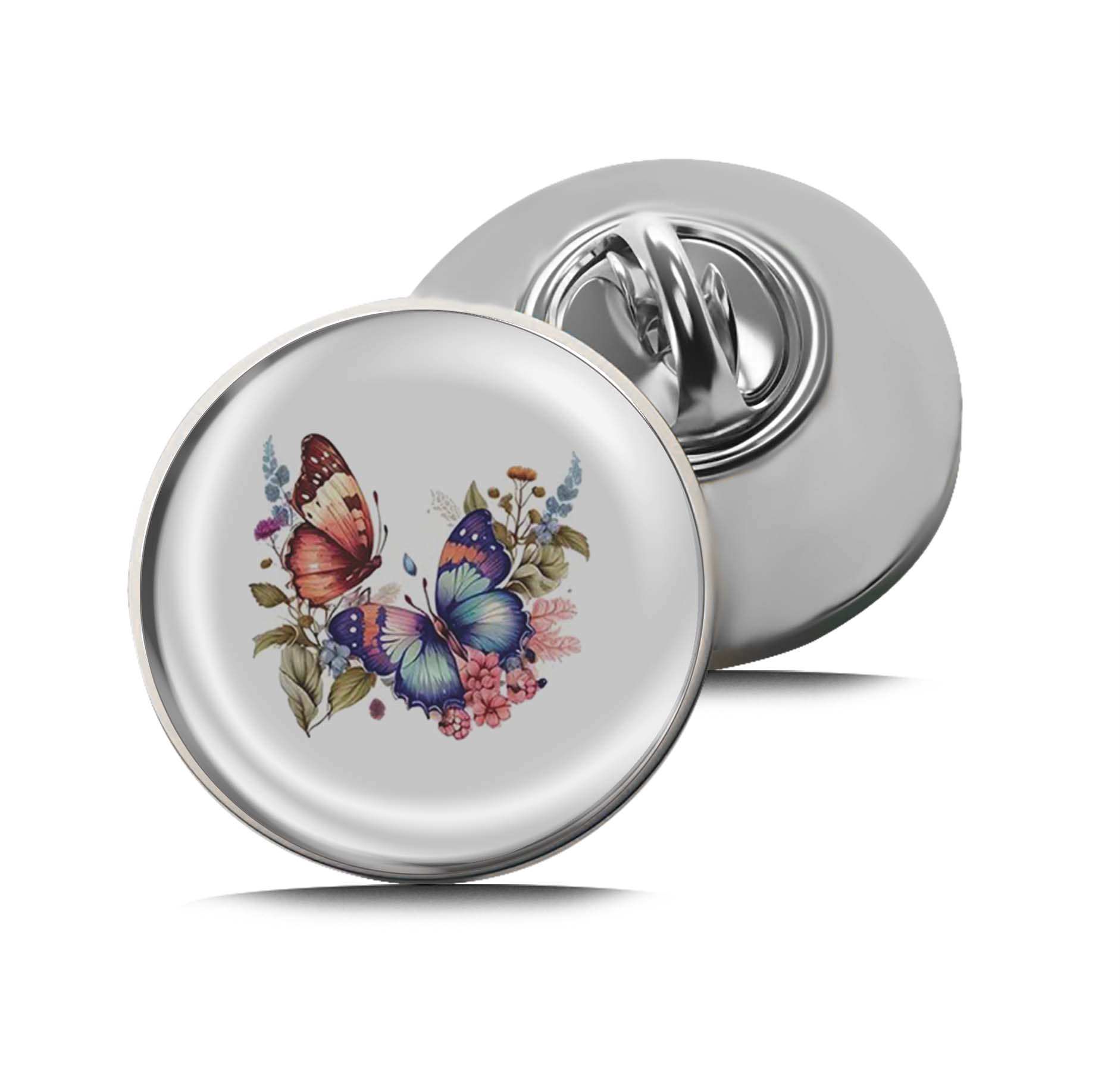 Retro Butterflies Limited Edition Lapel Pin Exclusive Metal Brooch Badge Accessories For Backpack, Clothes, Hats | Cute Gifts and Collectibles
