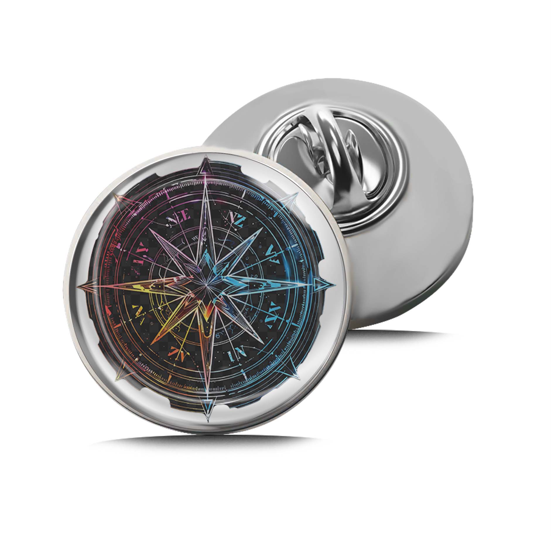 Glowing Compass Limited Edition Lapel Pin Exclusive Metal Brooch Badge Accessories For Backpack, Clothes, Hats | Cute Gifts and Collectibles